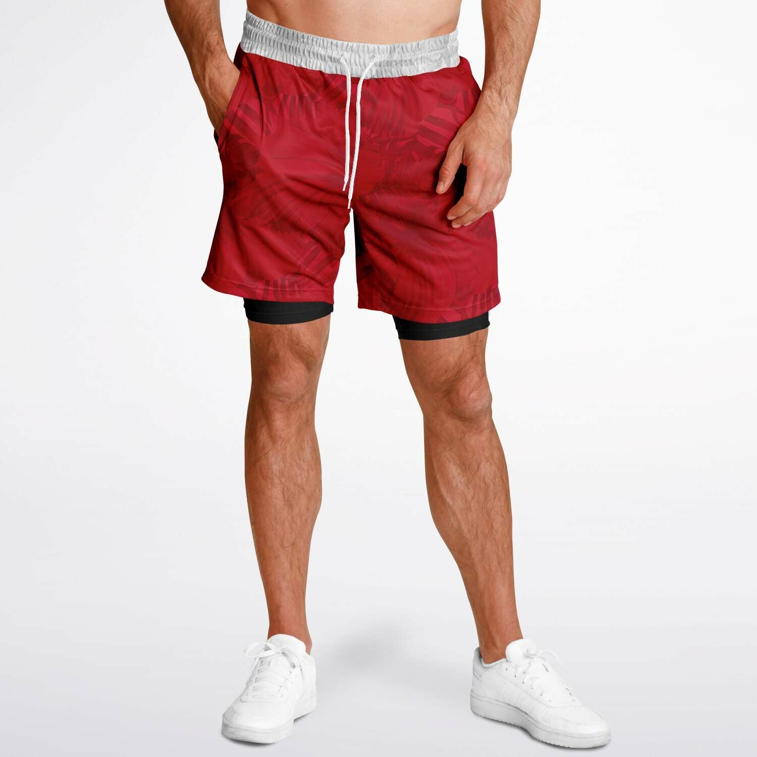 Red 2-in-1 Shorts