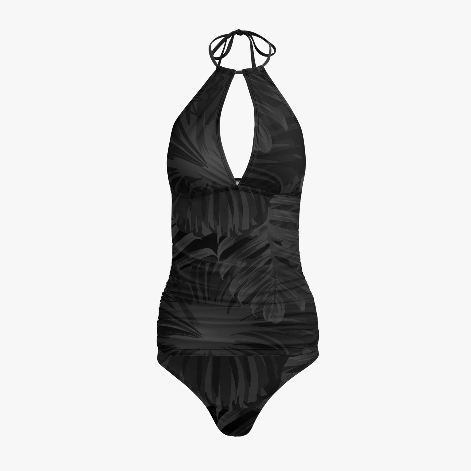 1033. Halter Top Two-Piece Tankini Swimsuit