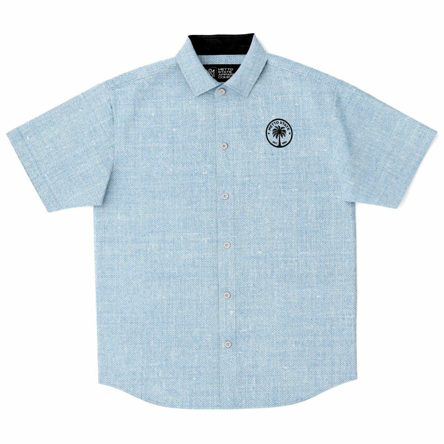 Short Sleeve Button Down Shirt - AOP