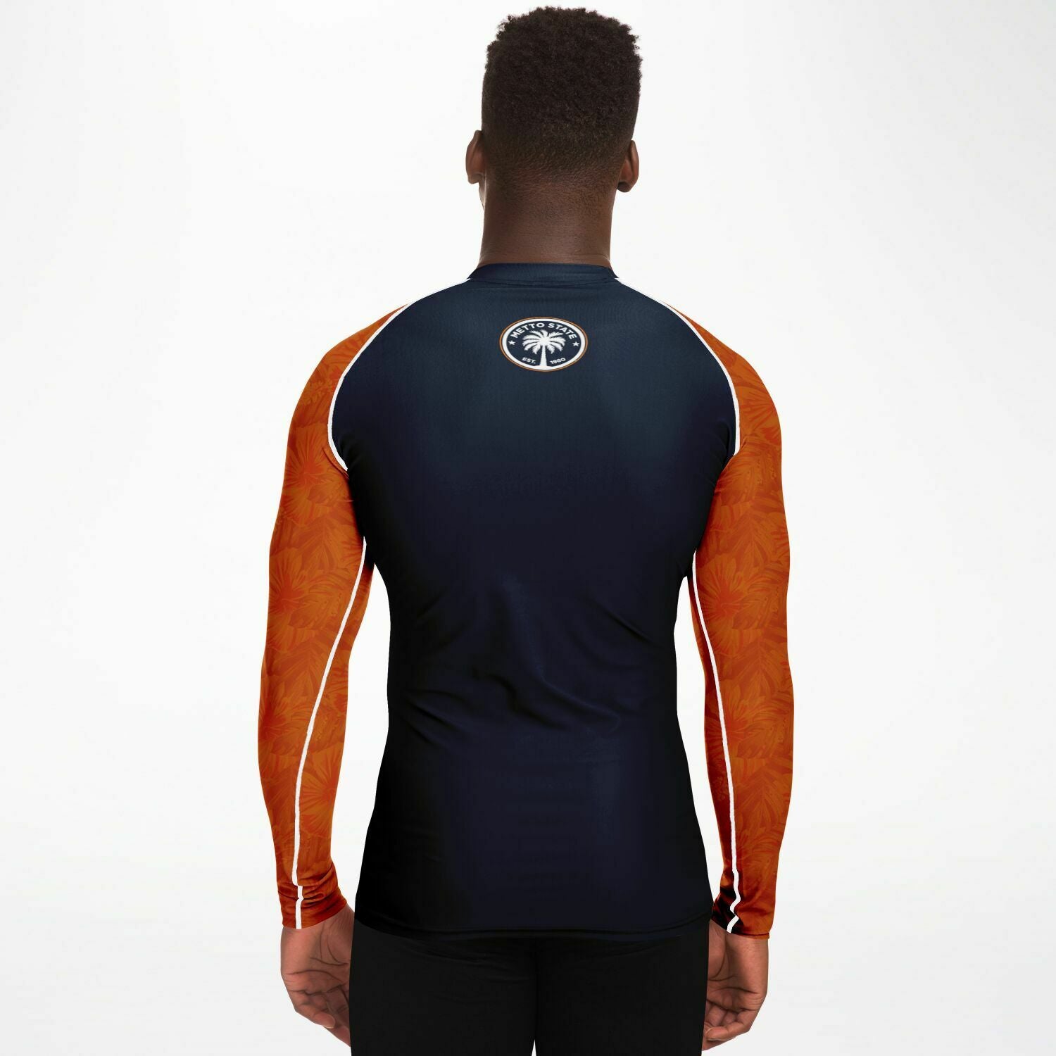 ORANGE TROPIC RASH GUARD