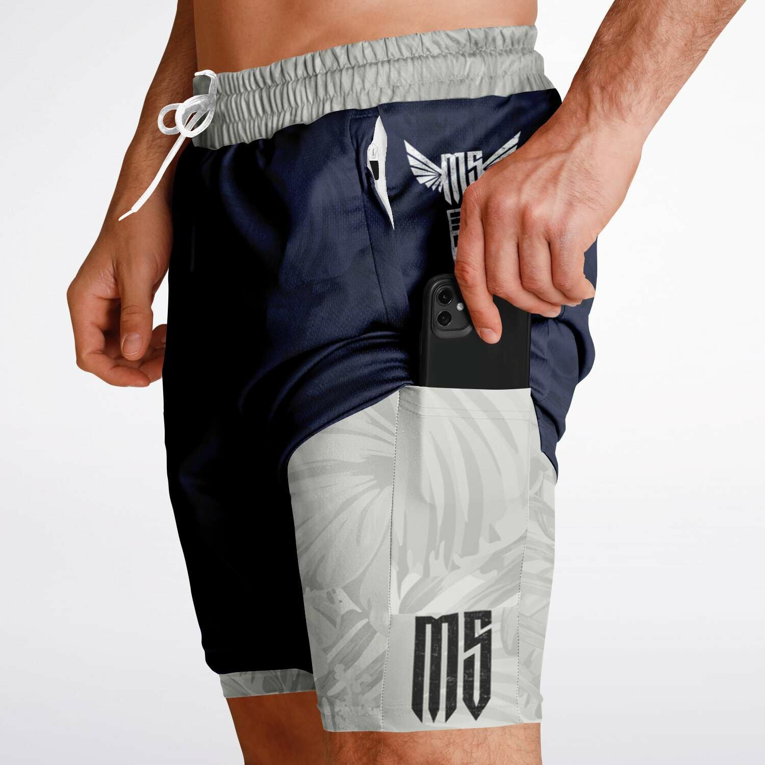 Navy 2-in-1 Shorts