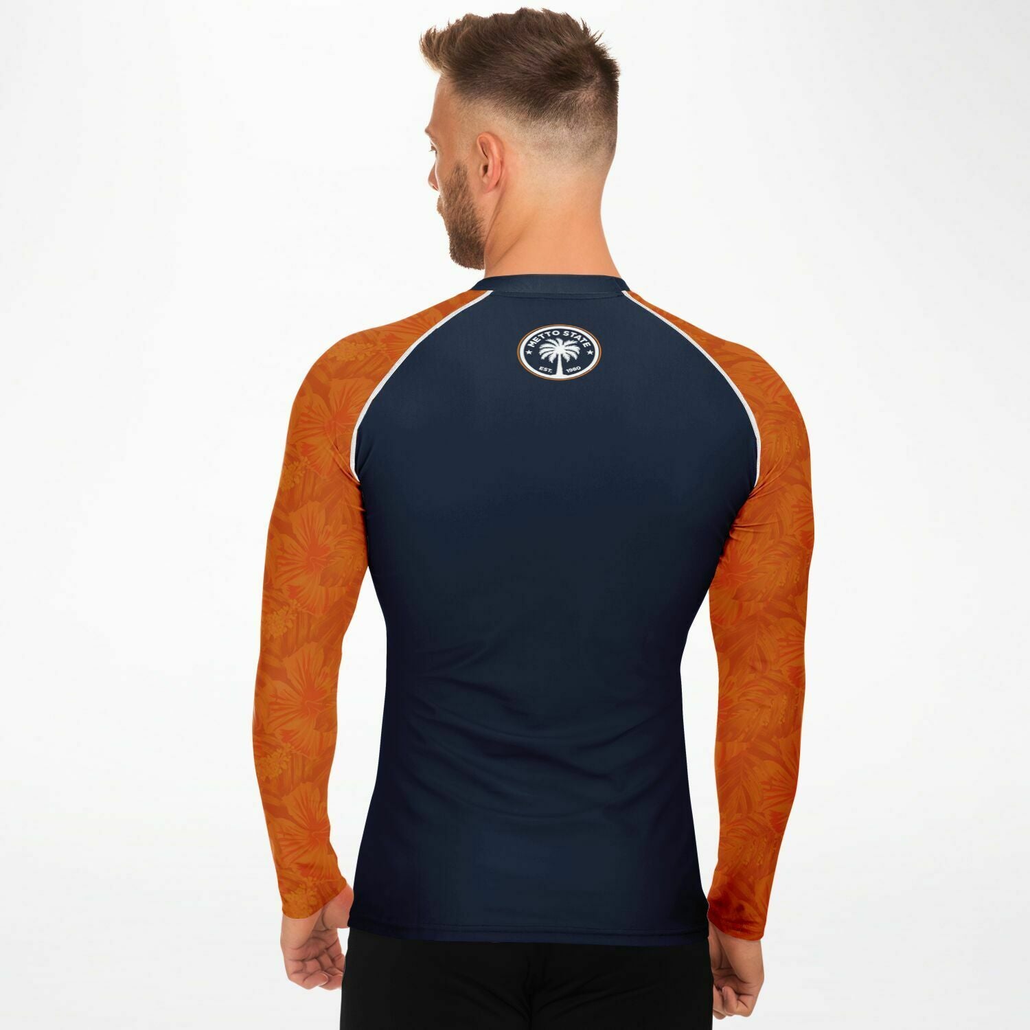 ORANGE TROPIC RASH GUARD