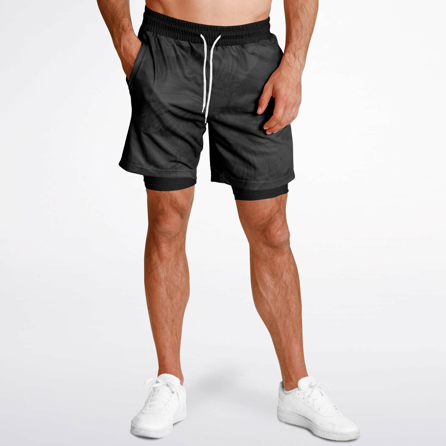 Gray 2-in-1 Shorts