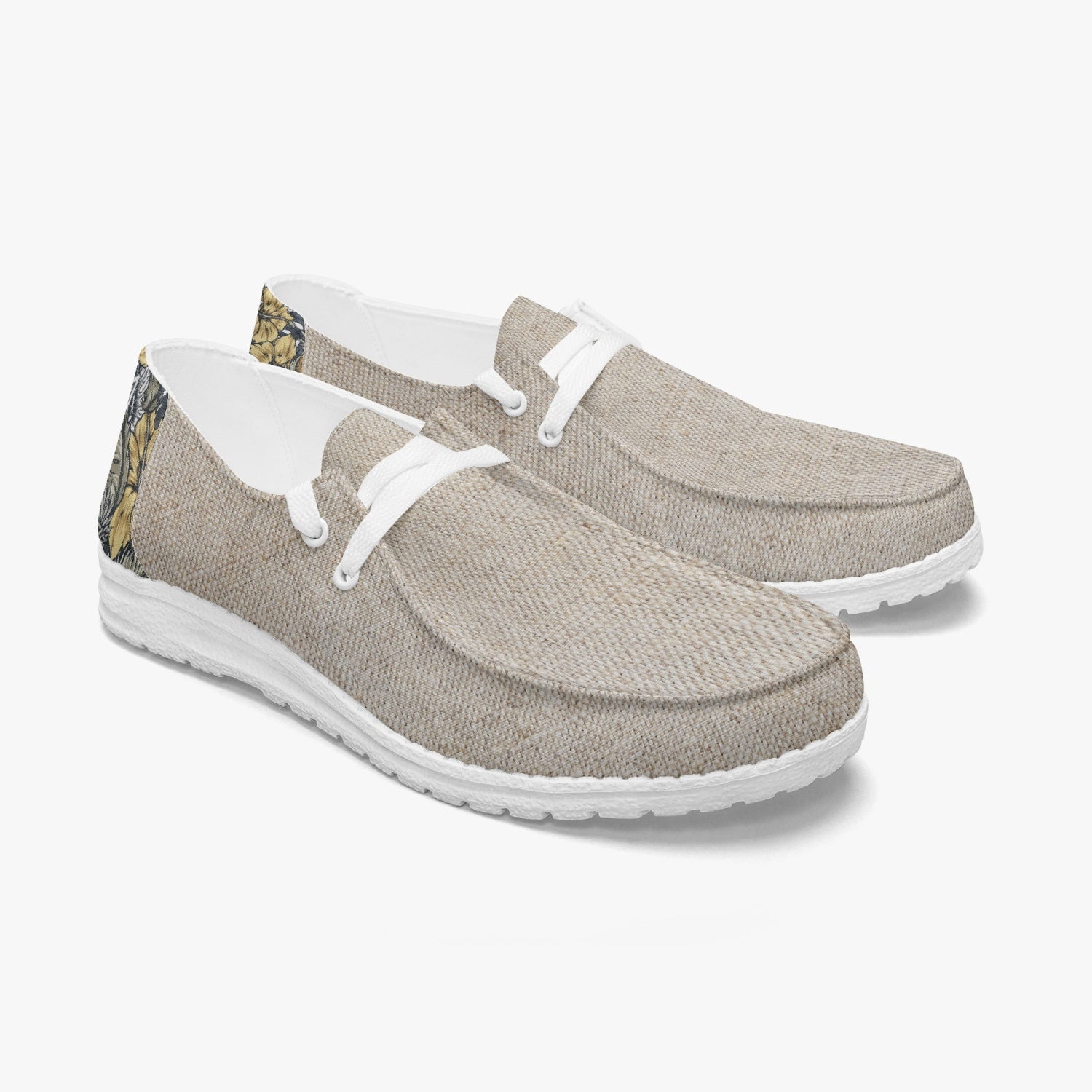 368. Trendy Canvas Lace-up Loafers