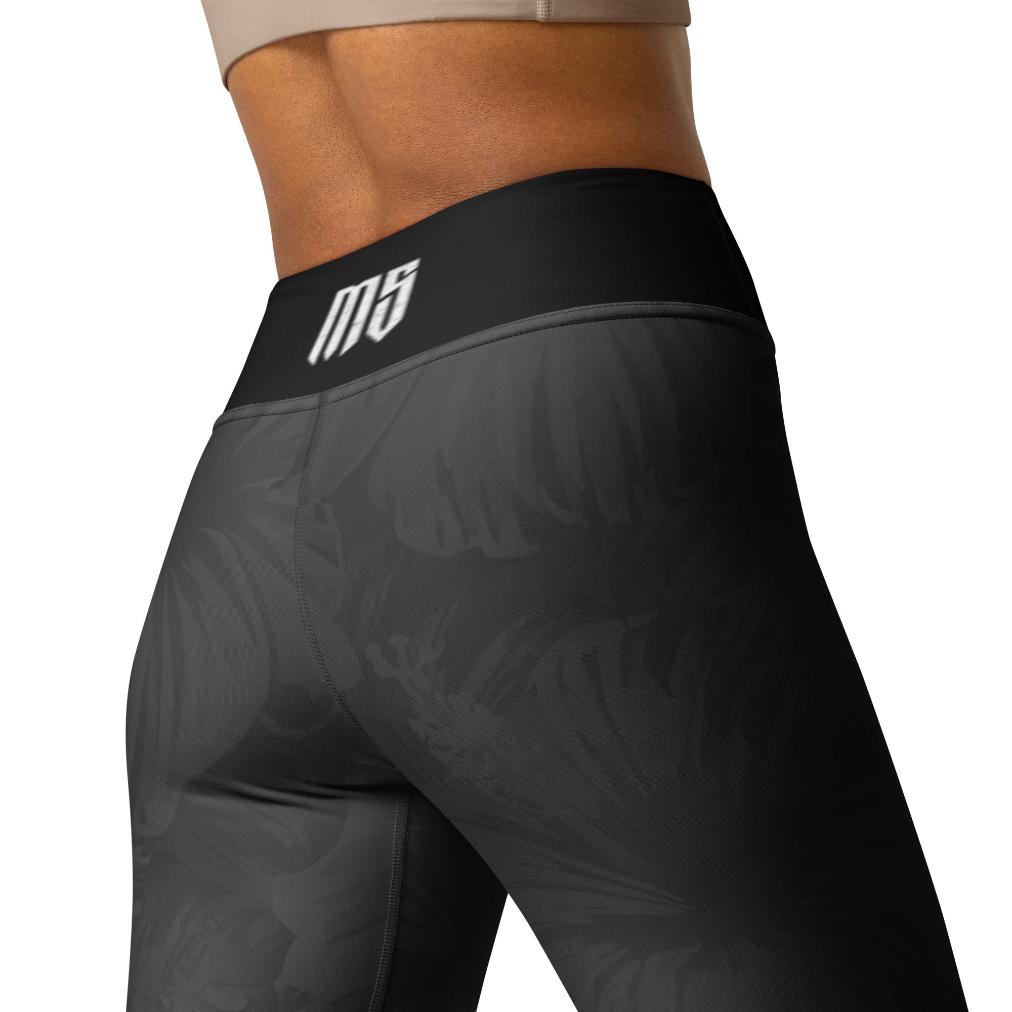 Gray Trop Yoga Leggings