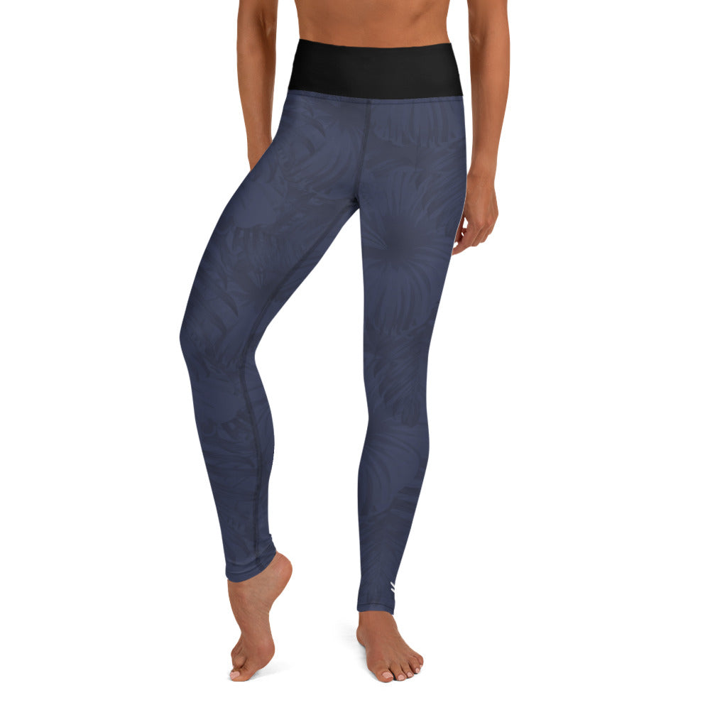 Navy Trop Yoga Leggings