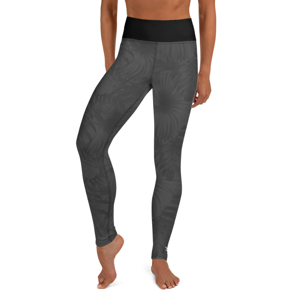 Gray Trop Yoga Leggings