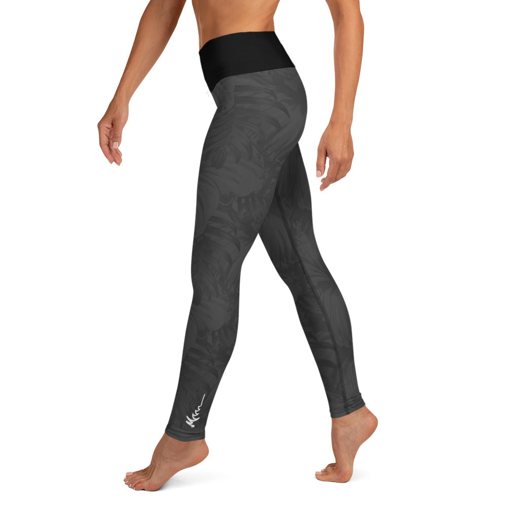 Gray Trop Yoga Leggings