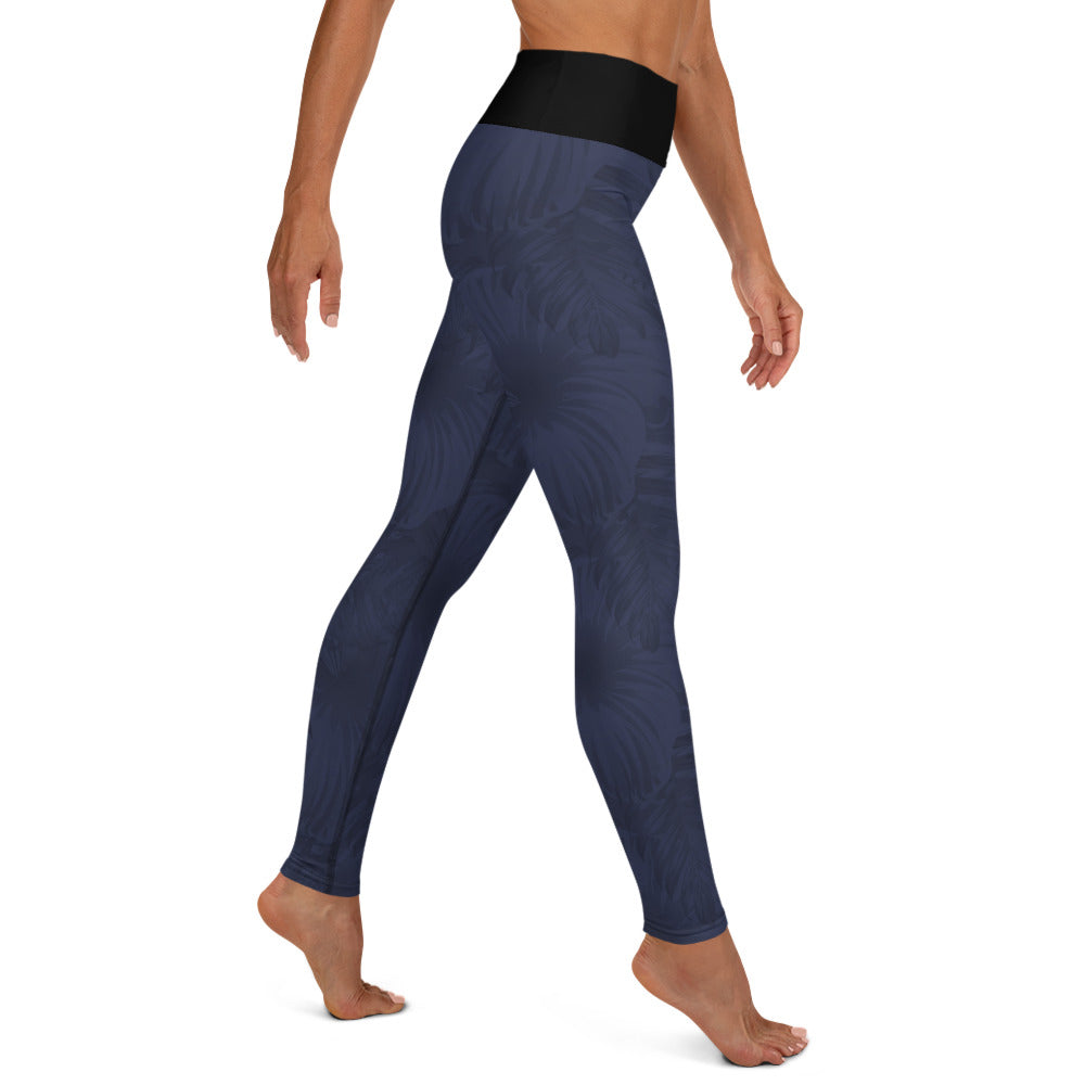 Navy Trop Yoga Leggings