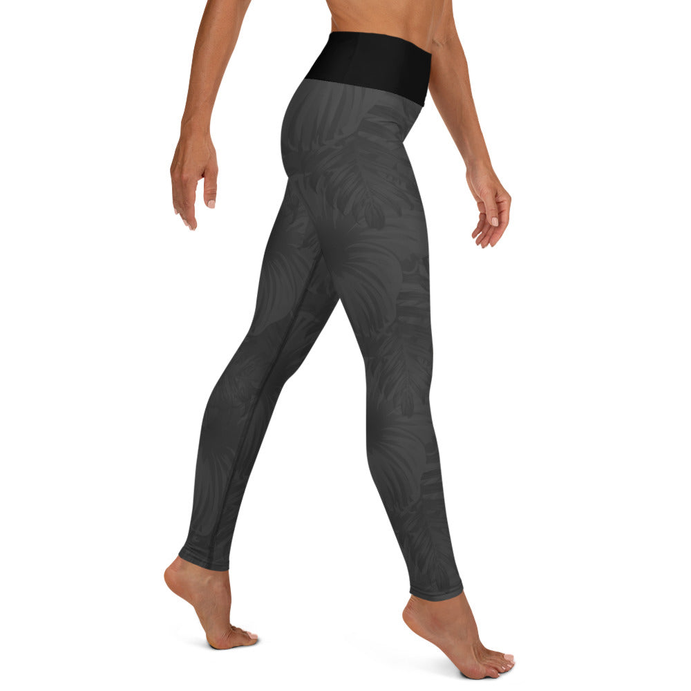 Gray Trop Yoga Leggings