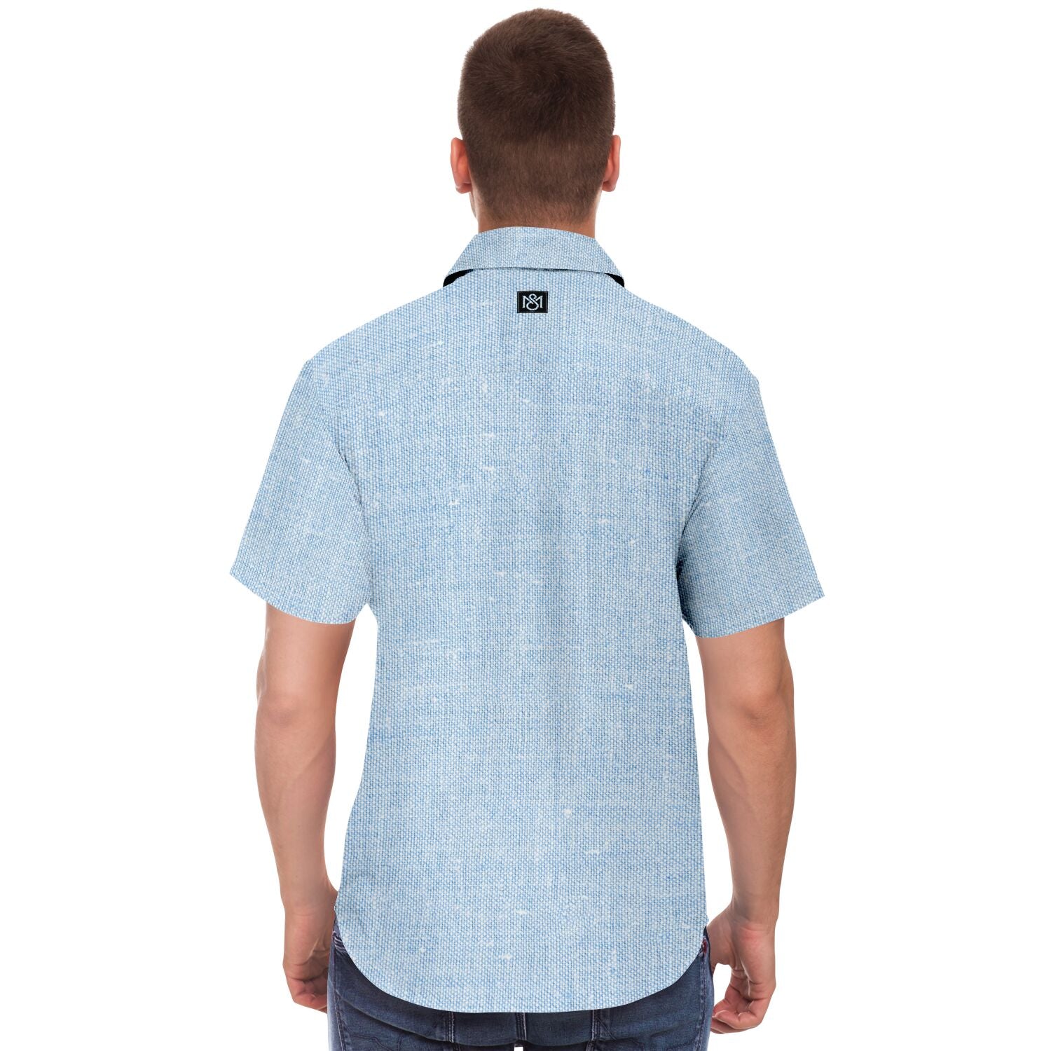 Short Sleeve Button Down Shirt - AOP