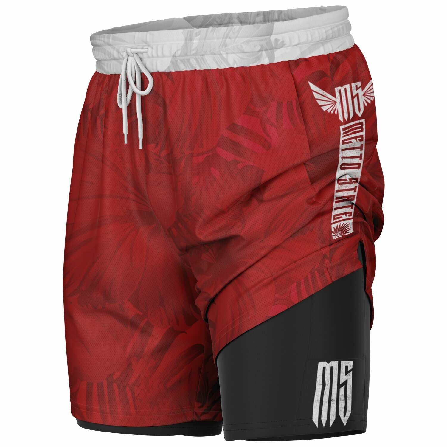 Red 2-in-1 Shorts