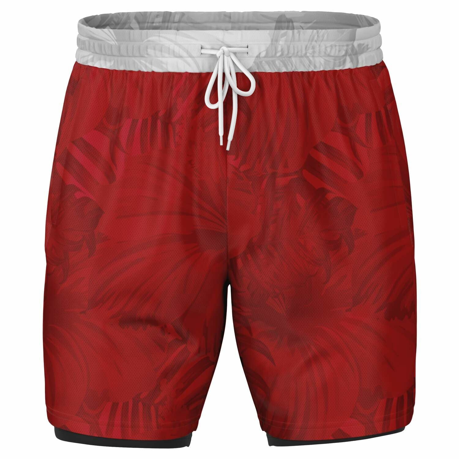 Red 2-in-1 Shorts