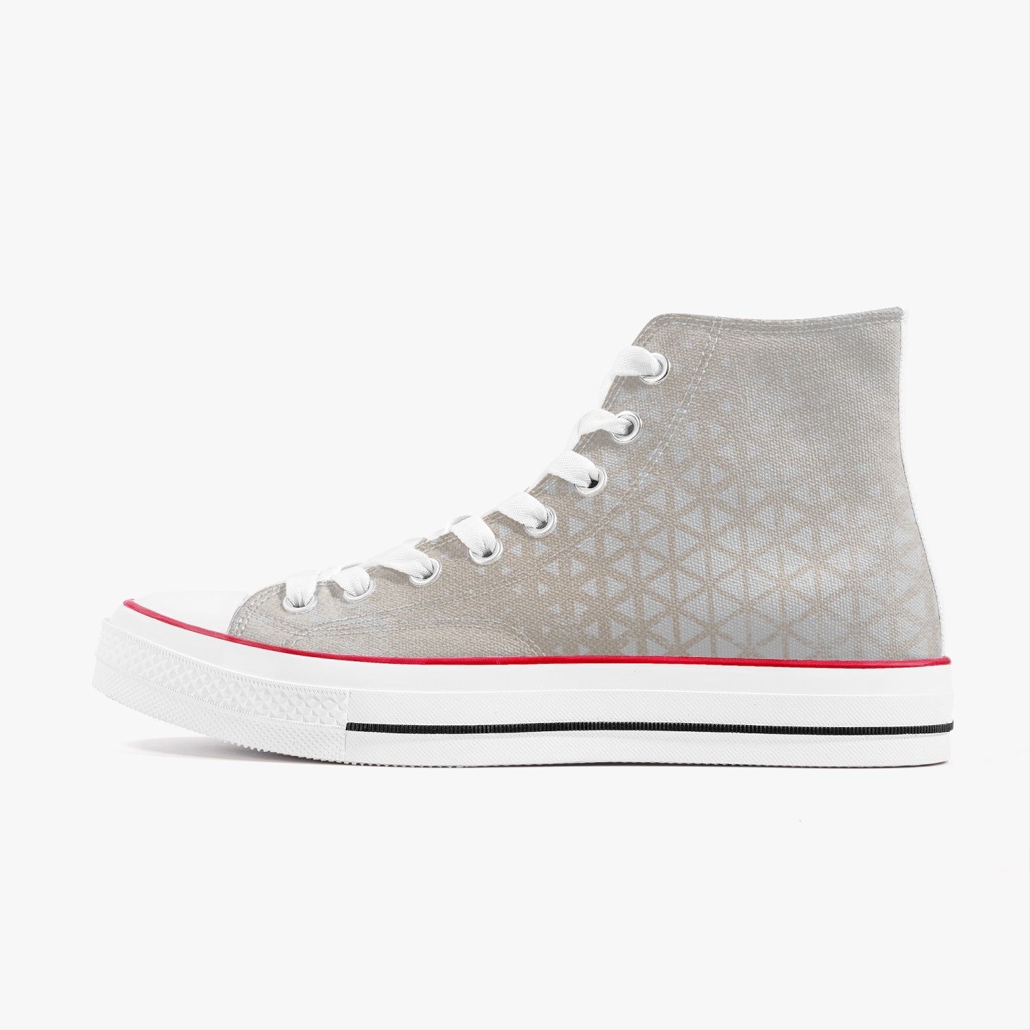 285. New High-Top Canvas Shoes - White