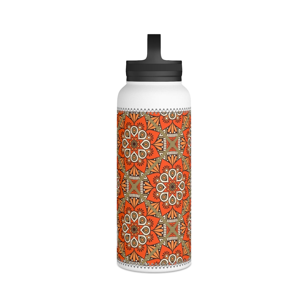 Stainless Steel Water Bottle, Handle Lid