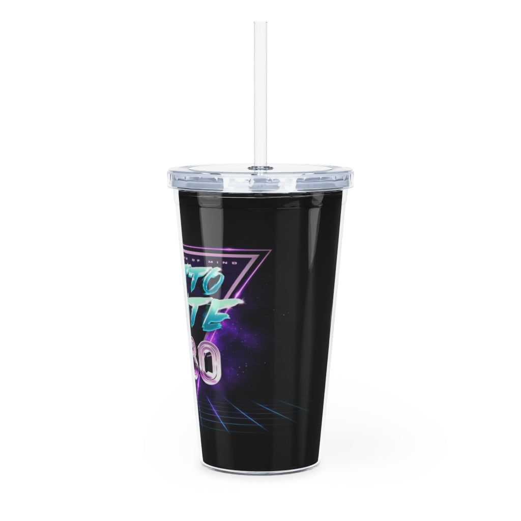 Plastic Tumbler with Straw