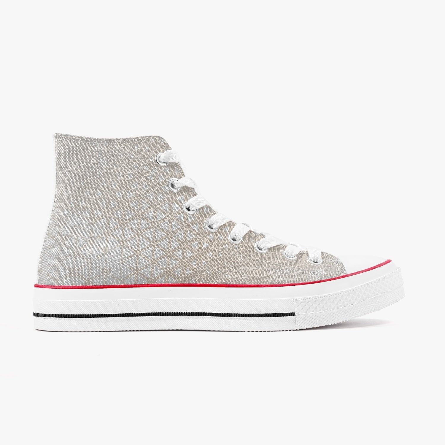 285. New High-Top Canvas Shoes - White