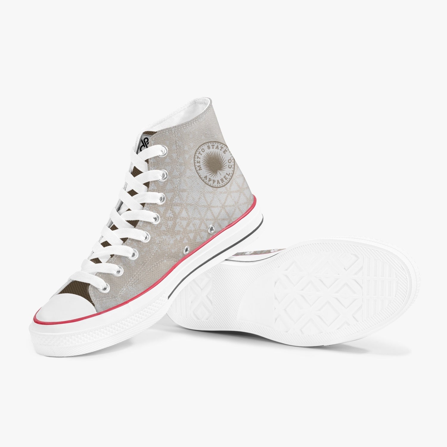 285. New High-Top Canvas Shoes - White