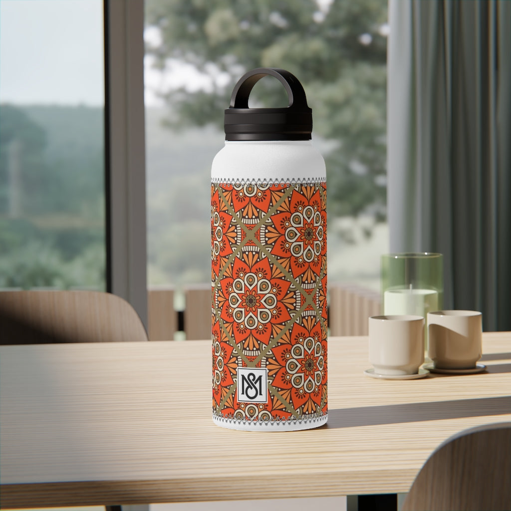 Stainless Steel Water Bottle, Handle Lid