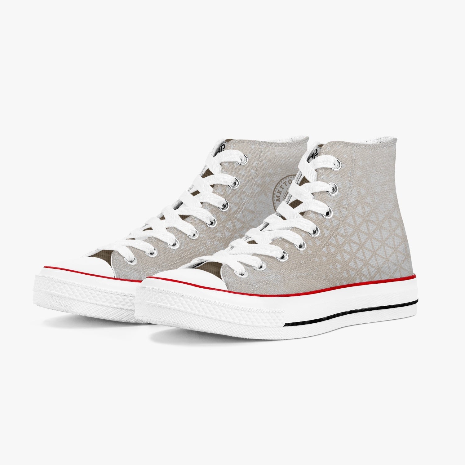 285. New High-Top Canvas Shoes - White