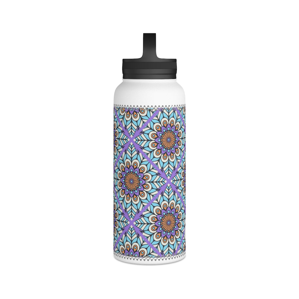 Stainless Steel Water Bottle, Handle Lid