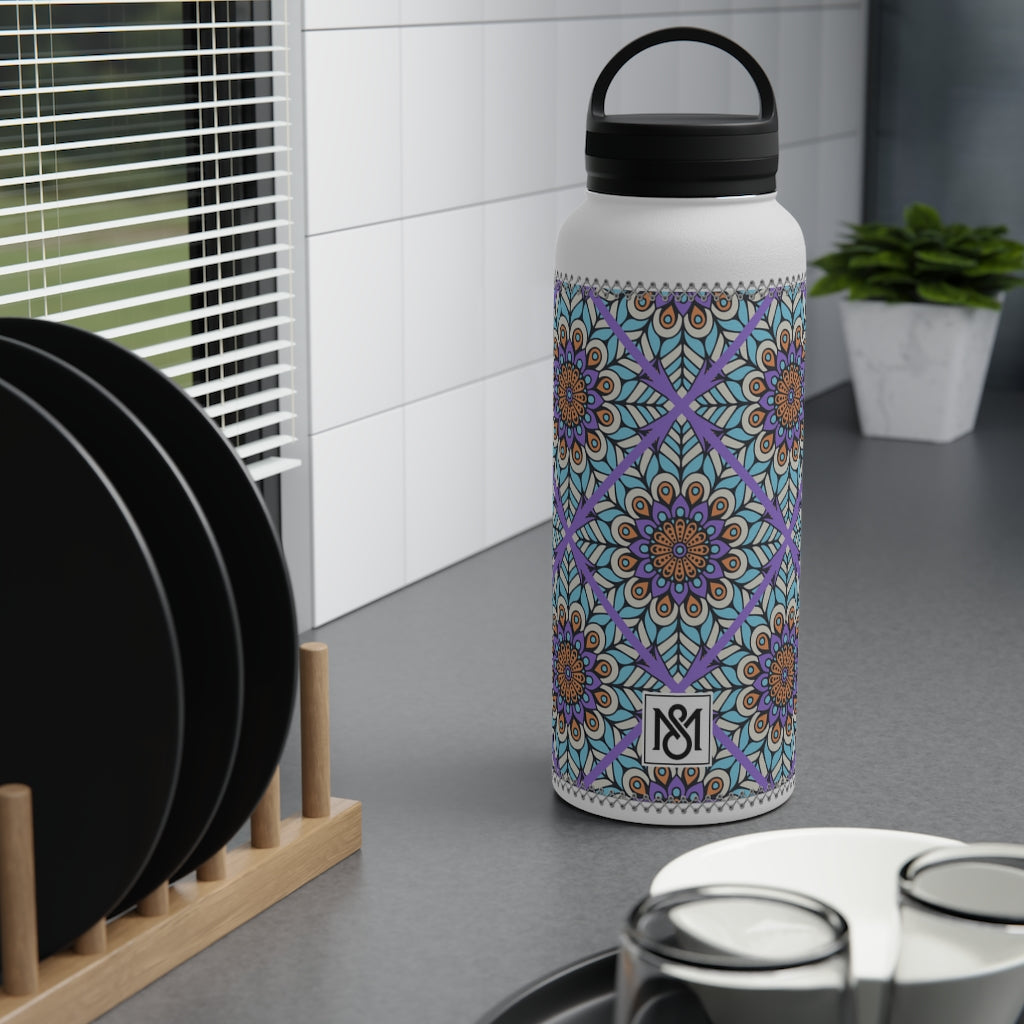 Stainless Steel Water Bottle, Handle Lid