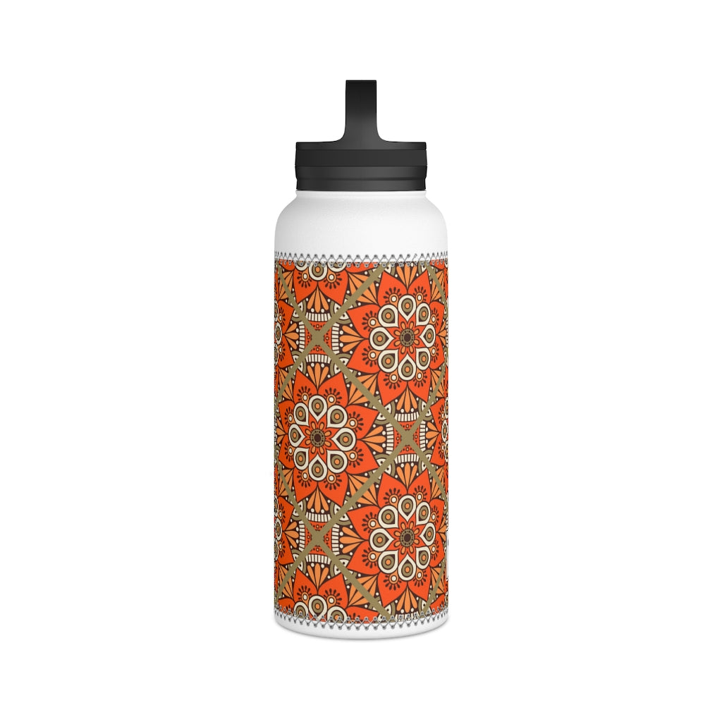 Stainless Steel Water Bottle, Handle Lid