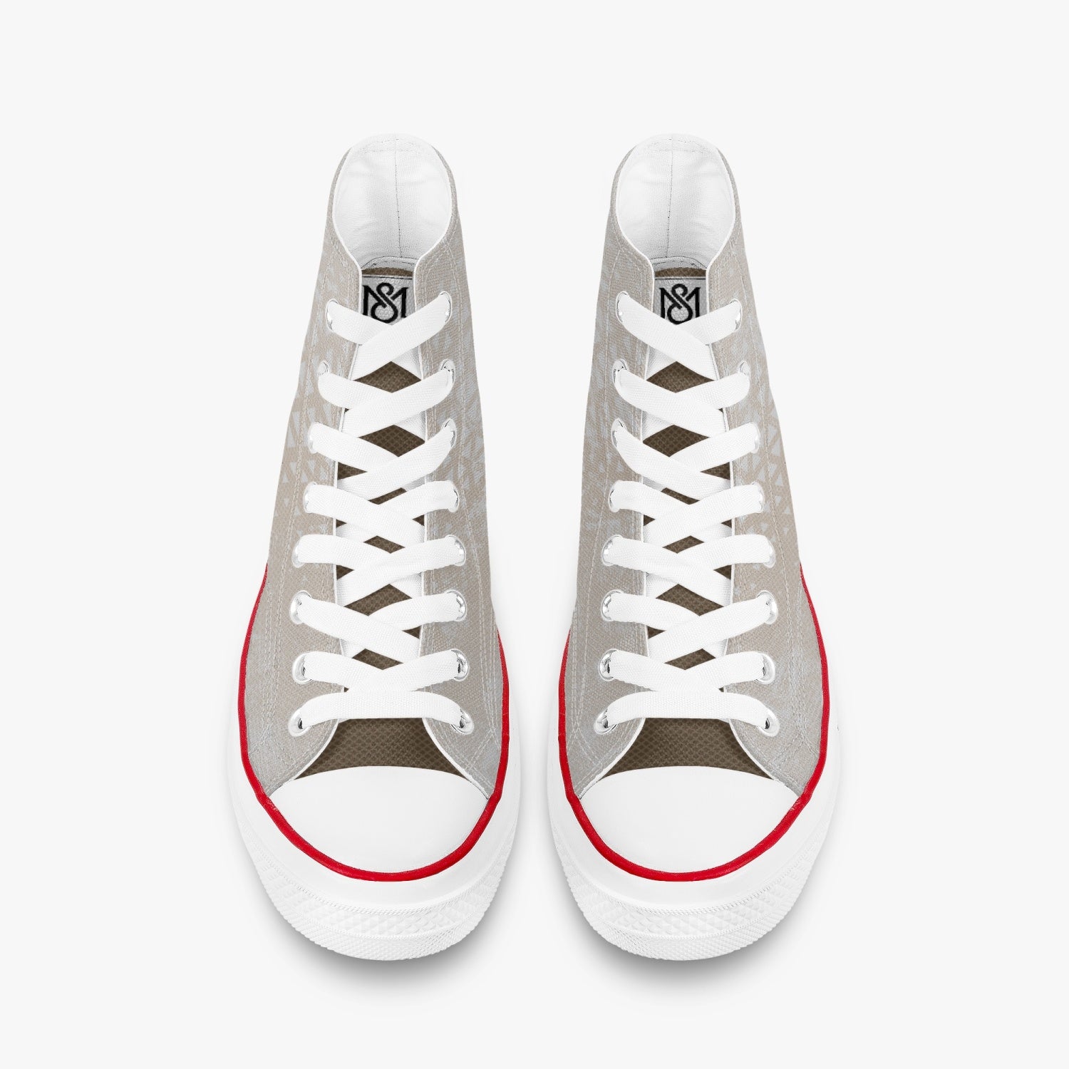 285. New High-Top Canvas Shoes - White